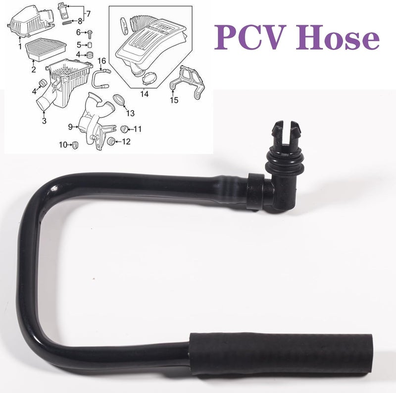 LYNSHINE 12619363 For Equinox PCV Hose 2.4 GMC Terrain Chevrolet Captiva Sport Positive Crankcase Ventilation 2010 2011 2012 2013 2014 2015 2016 2017 10 11 12 13 14 15 16 17 Emh 097 V763 - Image 5
